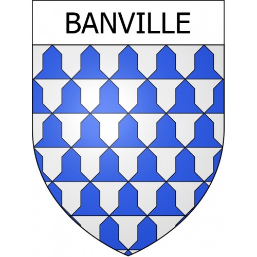 Stickers coat of arms Banville adhesive sticker
