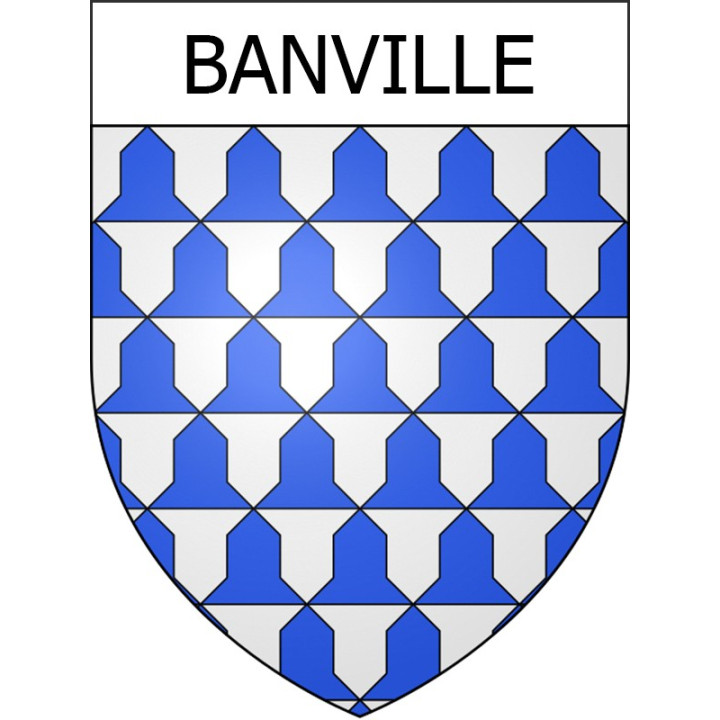 Stickers coat of arms Banville adhesive sticker