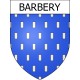 Pegatinas escudo de armas de Barbery adhesivo de la etiqueta engomada
