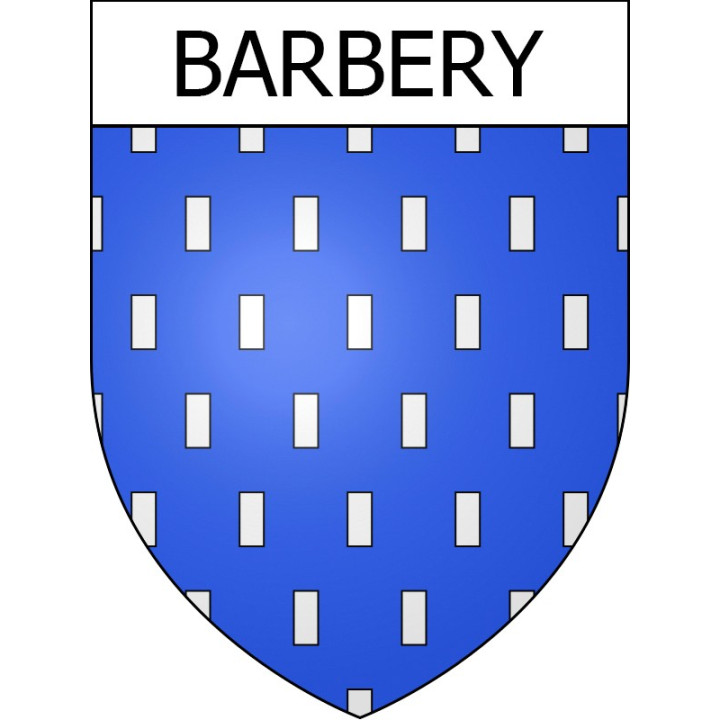 Barbery 14 ville Stickers blason autocollant adhésif