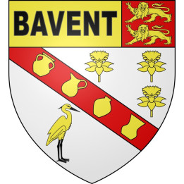 Pegatinas escudo de armas de Bavent adhesivo de la etiqueta engomada