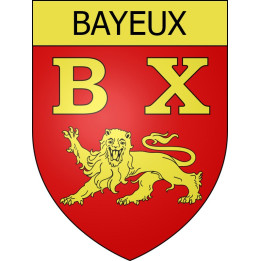 Pegatinas escudo de armas de Bayeux adhesivo de la etiqueta engomada