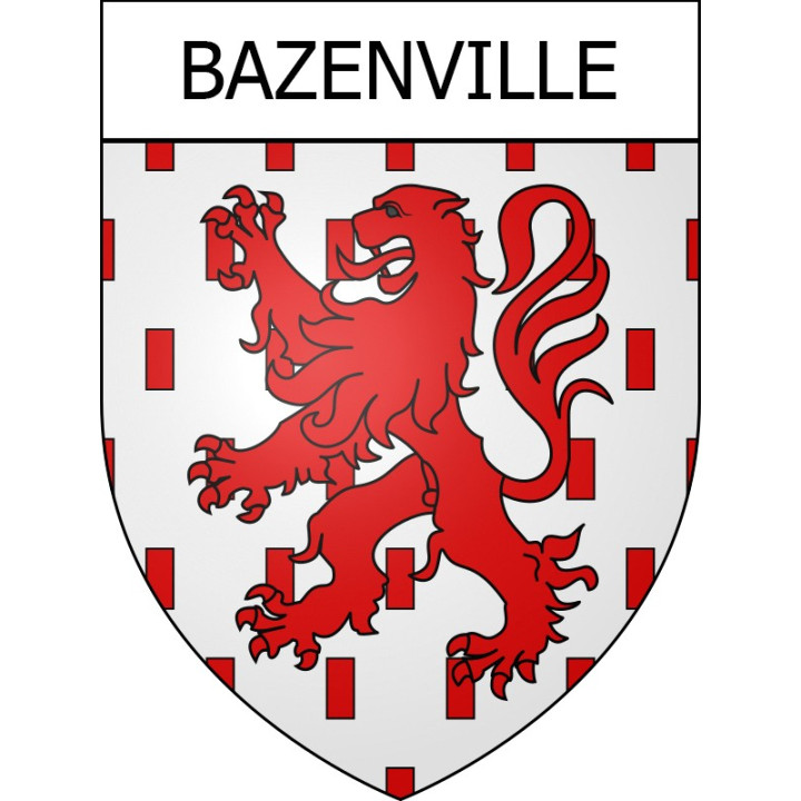 Stickers coat of arms Bazenville adhesive sticker