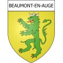 Pegatinas escudo de armas de Beaumont-en-Auge adhesivo de la etiqueta engomada