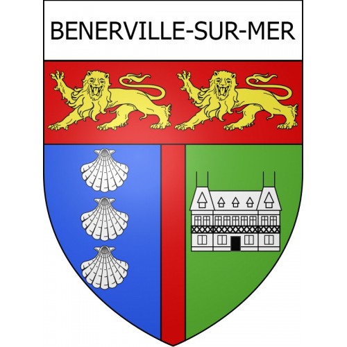Benerville-sur-Mer 14 ville Stickers blason autocollant adhésif