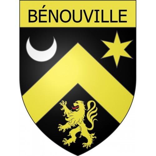 Stickers coat of arms Bénouville adhesive sticker