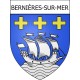 Bernières-sur-Mer Sticker wappen, gelsenkirchen, augsburg, klebender aufkleber