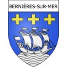Stickers coat of arms Bernières-sur-Mer adhesive sticker
