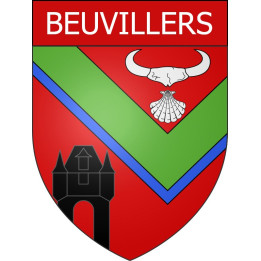 Beuvillers 14 ville Stickers blason autocollant adhésif