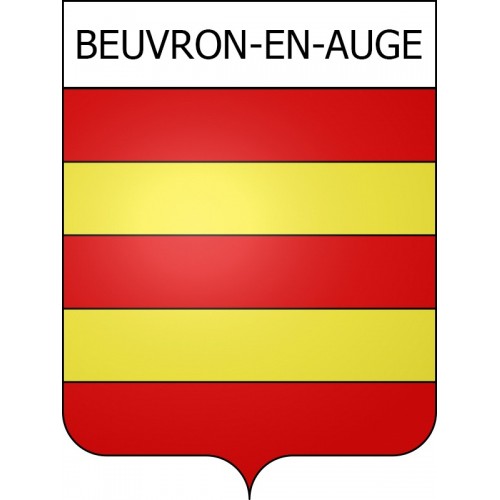 Beuvron-en-Auge Sticker wappen, gelsenkirchen, augsburg, klebender aufkleber