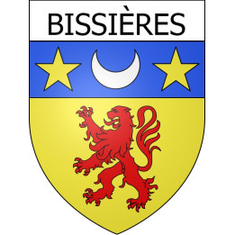 Stickers coat of arms Bissières adhesive sticker