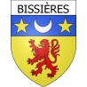 Bissières 14 ville Stickers blason autocollant adhésif