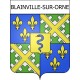 Blainville-sur-Orne 14 ville Stickers blason autocollant adhésif