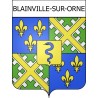 Pegatinas escudo de armas de Blainville-sur-Orne adhesivo de la etiqueta engomada