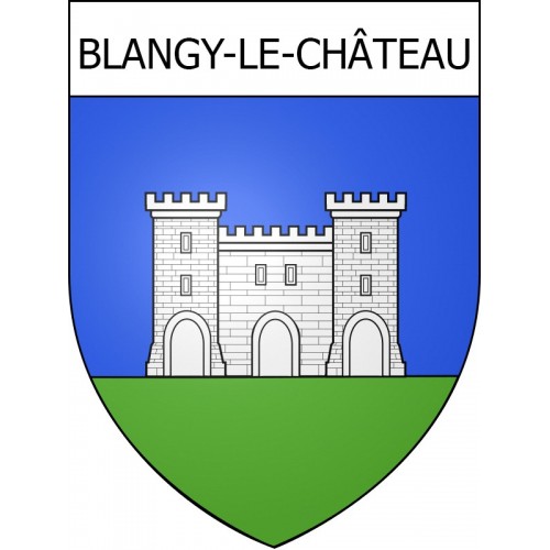 Stickers coat of arms Blangy-le-Château adhesive sticker