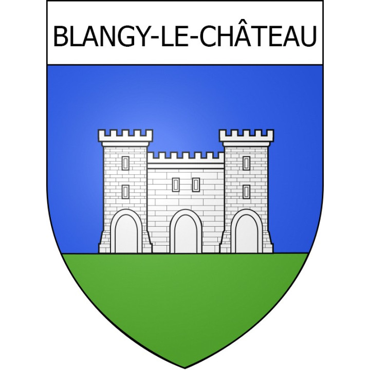 Stickers coat of arms Blangy-le-Château adhesive sticker