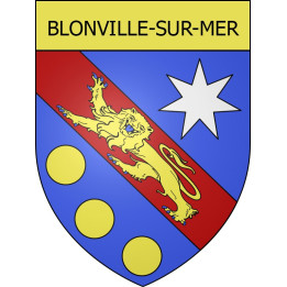 Blonville-sur-Mer Sticker wappen, gelsenkirchen, augsburg, klebender aufkleber