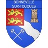 Bonneville-sur-Touques 14 ville Stickers blason autocollant adhésif