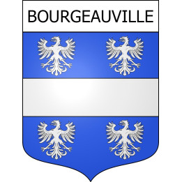Stickers coat of arms Bourgeauville adhesive sticker