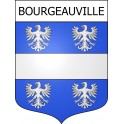 Bourgeauville 14 ville Stickers blason autocollant adhésif