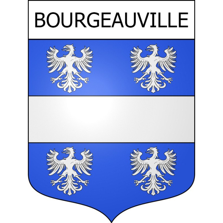 Stickers coat of arms Bourgeauville adhesive sticker