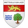 Stickers coat of arms Bretteville-sur-Laize adhesive sticker