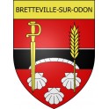 Pegatinas escudo de armas de Bretteville-sur-Odon adhesivo de la etiqueta engomada