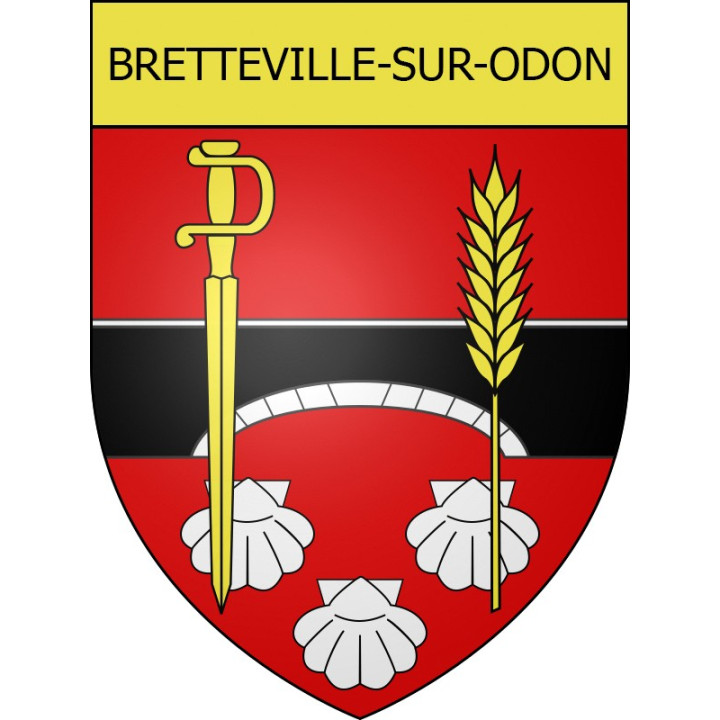 Bretteville-sur-Odon Sticker wappen, gelsenkirchen, augsburg, klebender aufkleber