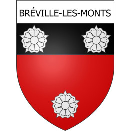 Bréville-les-Monts 14 ville Stickers blason autocollant adhésif