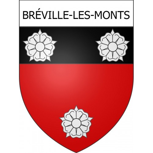 Bréville-les-Monts Sticker wappen, gelsenkirchen, augsburg, klebender aufkleber