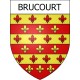 Brucourt 14 ville Stickers blason autocollant adhésif