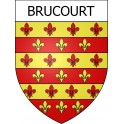 Stickers coat of arms Brucourt adhesive sticker