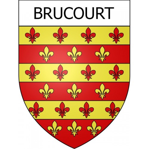 Adesivi stemma Brucourt adesivo