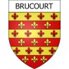 Brucourt Sticker wappen, gelsenkirchen, augsburg, klebender aufkleber