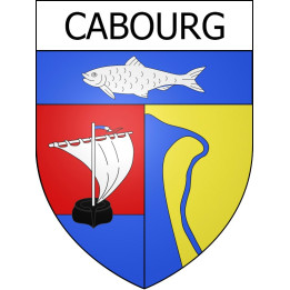 Stickers coat of arms Cabourg adhesive sticker