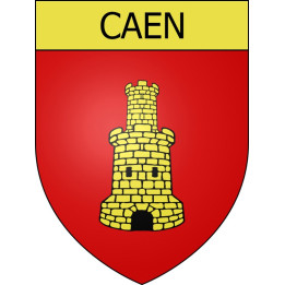 Pegatinas escudo de armas de Caen adhesivo de la etiqueta engomada