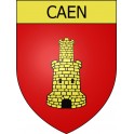 Pegatinas escudo de armas de Caen adhesivo de la etiqueta engomada