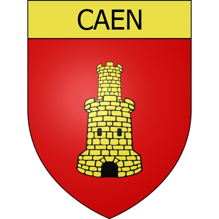 Caen Sticker wappen, gelsenkirchen, augsburg, klebender aufkleber