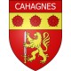 Cahagnes 14 ville Stickers blason autocollant adhésif