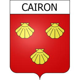 Cairon 14 ville Stickers blason autocollant adhésif