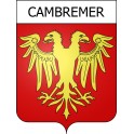 Pegatinas escudo de armas de Cambremer adhesivo de la etiqueta engomada