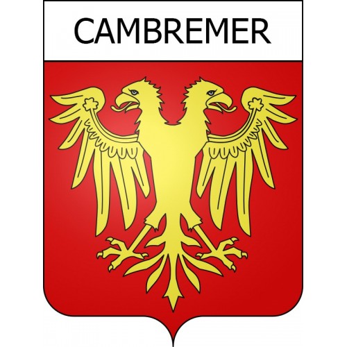 Cambremer 14 ville Stickers blason autocollant adhésif