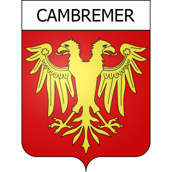 Cambremer Sticker wappen, gelsenkirchen, augsburg, klebender aufkleber