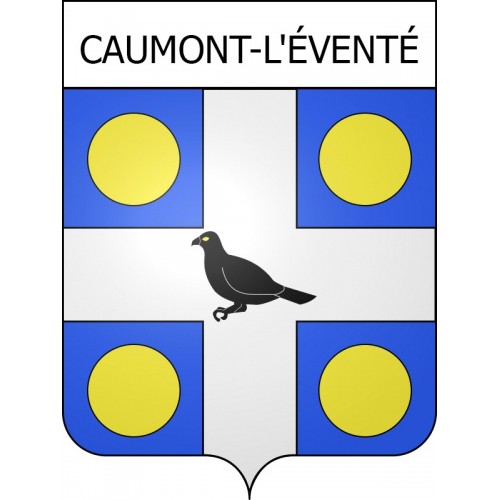 Caumont-l'éventé Sticker wappen, gelsenkirchen, augsburg, klebender aufkleber