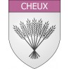 Cheux 14 ville Stickers blason autocollant adhésif