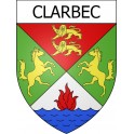 Clarbec 14 ville Stickers blason autocollant adhésif