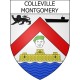 Colleville-Montgomery Sticker wappen, gelsenkirchen, augsburg, klebender aufkleber