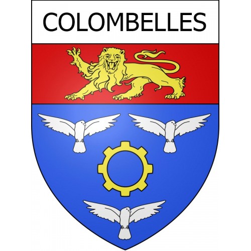 Stickers coat of arms Colombelles adhesive sticker