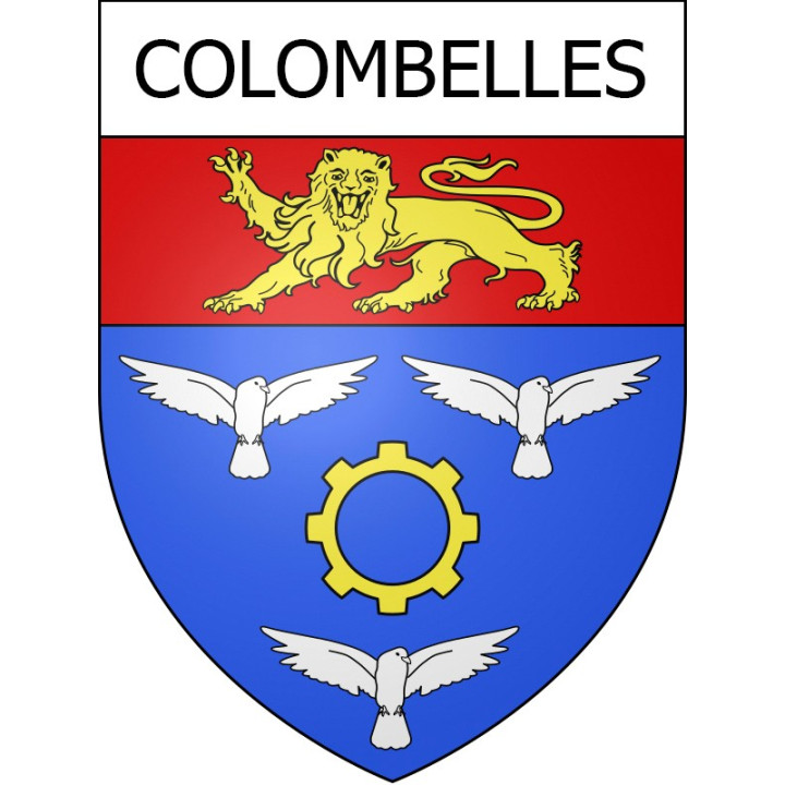 Stickers coat of arms Colombelles adhesive sticker