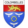 Colombelles Sticker wappen, gelsenkirchen, augsburg, klebender aufkleber